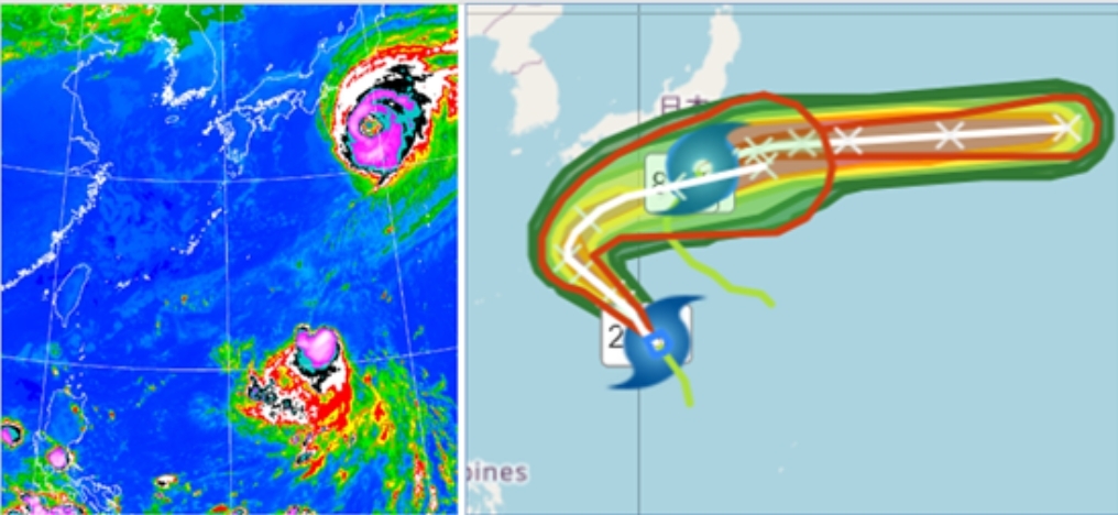 雙颱共存「神鬼大迴轉」？專家曝哈隆、娜克莉最新路徑　國慶連假天氣出爐
