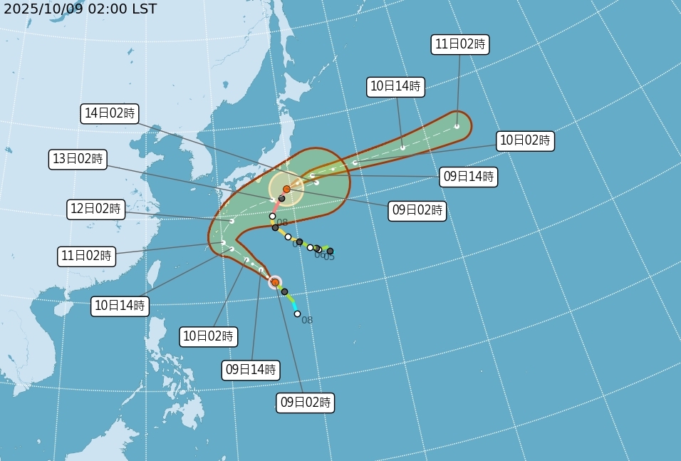 雙颱共存「神鬼大迴轉」？專家曝哈隆、娜克莉最新路徑　國慶連假天氣出爐