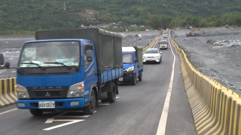 馬太鞍溪便橋通車! "交通超人"日夜趕工提前5天開放