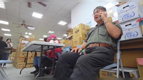 感人！光復鄉大安村長奔波磨破腳趾、感染　不休息協助災民