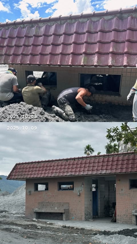 40萬鏟子超人大軍「八門遁甲」全開！ 秀超強清淤前後比對圖40萬鏟子超人大軍「八