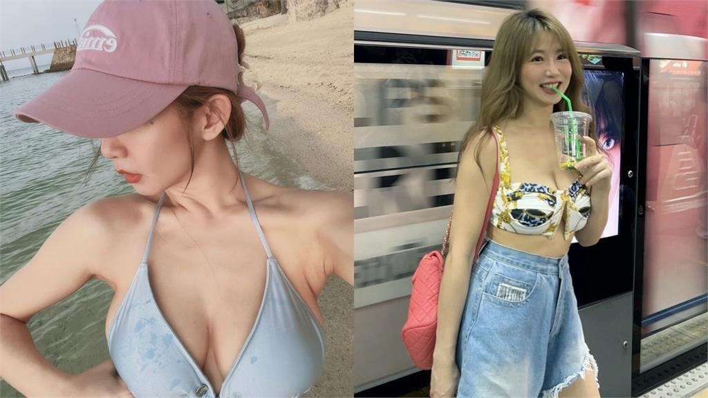 郭書瑤國慶殺很大「脫了只剩bra」！由下而上斜拍「麻糬險掉出」霸佔全螢幕