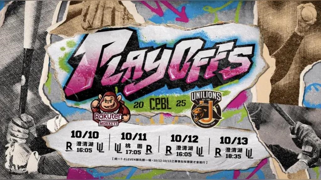 中職／季後賽挑戰賽統一獅聽牌！派飛力獅掛帥對戰樂天桃猿威能帝拚11日就晉級