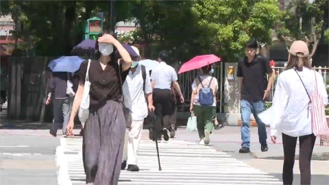 日頭赤炎炎!7縣市高溫警報 台北內湖飆出37.1度