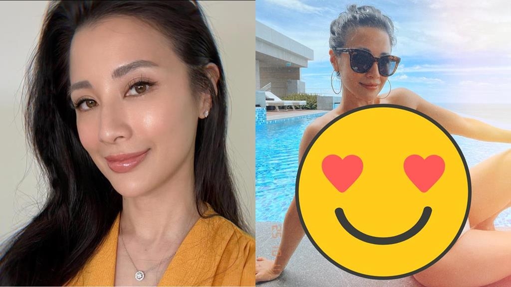 李蒨蓉泳池「濕身解放」零肩帶險撐不住　全素顏洩「超狂膚況」驚呆網！