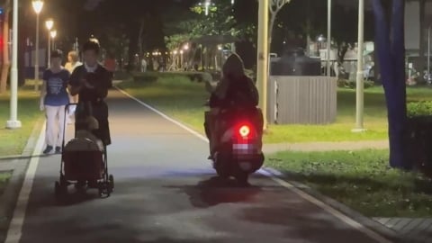 高雄綠園道機車違規穿越沒人管? 警方:今年已取締77件