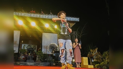 廖伯斯返鄉響應公益！攜手無極武恩聖宮舉辦晚會　與弱勢孩童過佳節