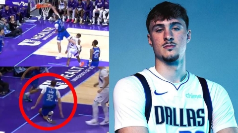 NBA(影)/球迷心跳漏八拍!獨行俠「旗子狀元」快攻飛扣突「沒電軟腳」嚇壞粉絲