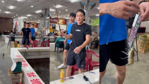 中職(影)／和郭天信釣到同一隻蝦！近萬人搶看「車禍現場」　網笑：申請重播輔助判決