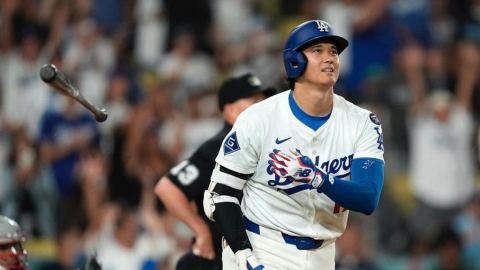 MLB(影)/大谷終於結束19打數無安打困境 但仍單場吞3K滿壘機會遭三振