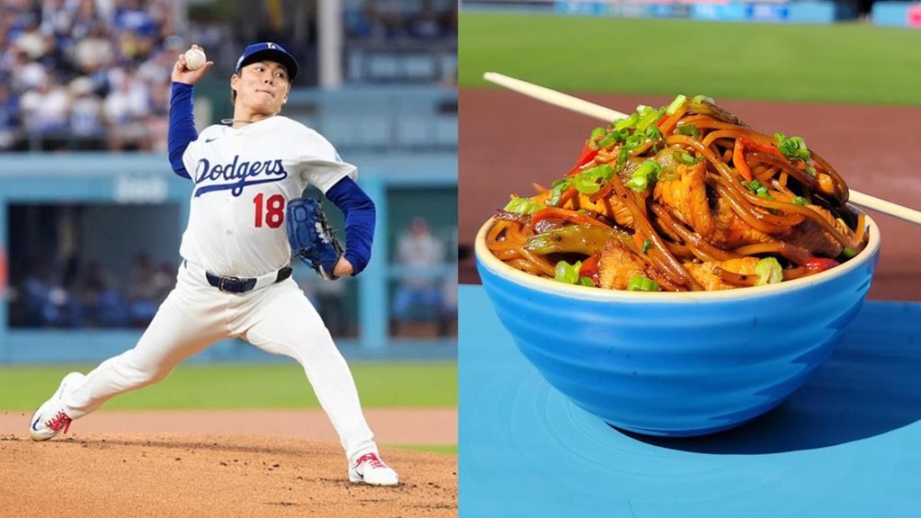 MLB／看到流口水！山本、朗希殺翻季後賽　道奇G3主場推「日式銷魂炒麵」拚聽牌
