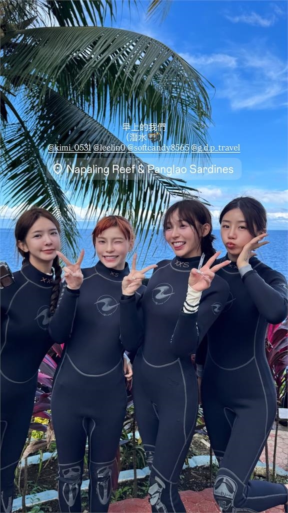 3啦啦隊女神出國放飛!白天包緊緊晚上「火辣比基尼站一排」超兇身材網暴動