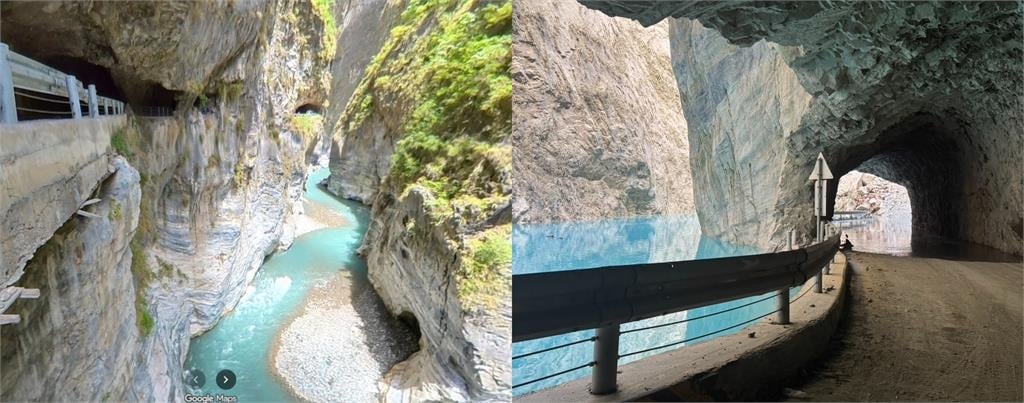 快新聞／立霧溪堰塞湖溢流！靳珩隧道湧水反光　湖水超壩體50公尺