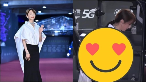 金鐘60／柯佳嬿轉身「裡面全沒穿」！一陣風吹「險走光畫面曝」網驚：尺度猛