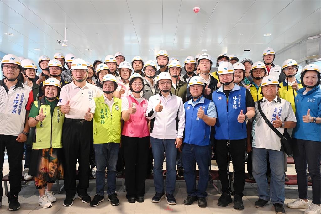 快新聞／通勤快20分！三鶯線進度已達95%　侯友宜試乘喊：明年有望正式通車