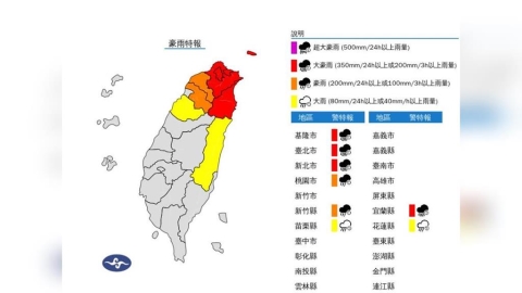 下班注意！8縣市雨彈升級　大豪雨狂轟4地