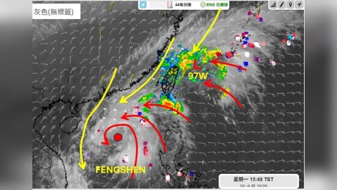 新颱風在家門口生成?專家揭擾動「97W」動向示警:「2地區」雨勢非常大