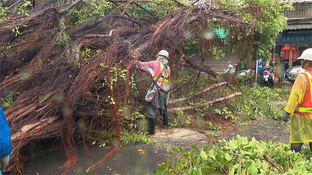 雨勢大慘況連連！北市府.北車"漏水"　路樹倒塌險砸人、多地區土石流警戒