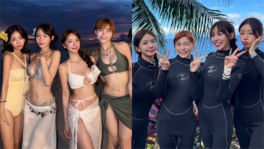 啦啦隊女神海邊解放「挖空大U」!薄紗裙放送「嫩白長腿」…一轉身S曲線全看光