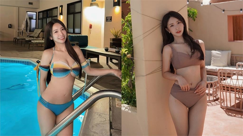 啦啦隊女神海邊解放「挖空大U」!薄紗裙放送「嫩白長腿」…一轉身S曲線全看光