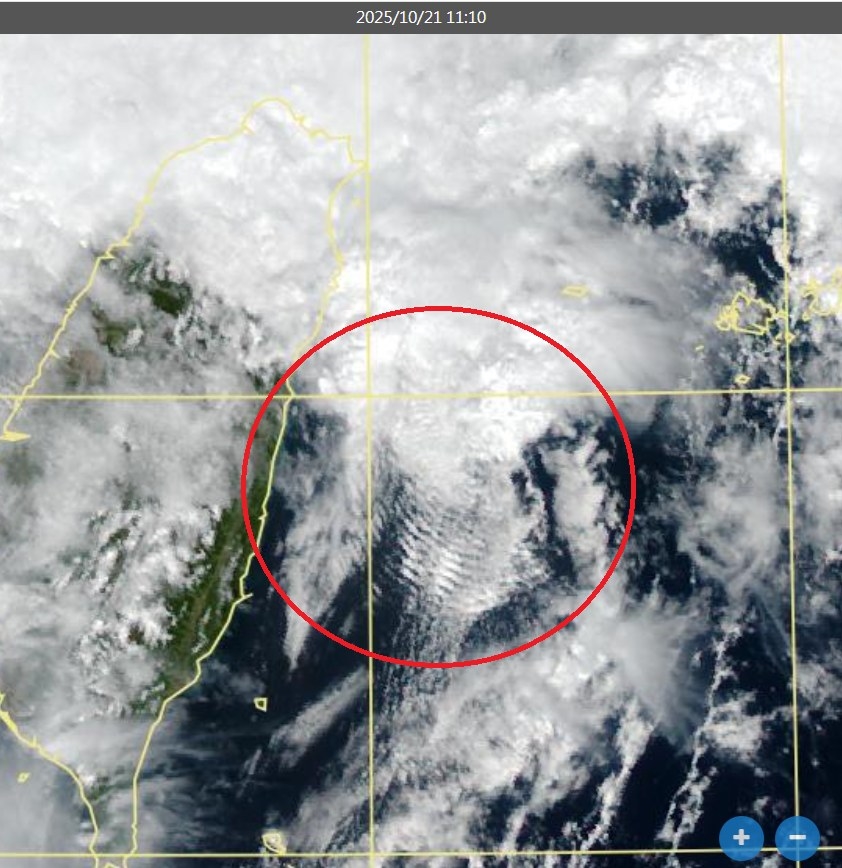 台灣家門前出現「同心圓波狀雲」緊靠花蓮！鄭明典憂心：恐是強烈對流