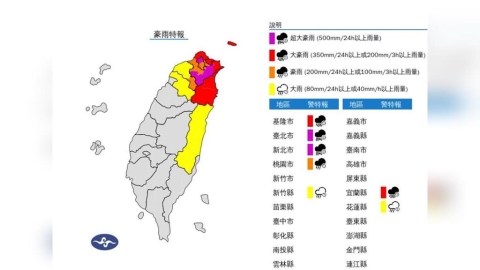 國家級警報狂響！7縣市雨彈狂炸　雙北慎防超大豪雨