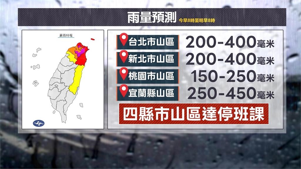 紫爆!北台灣超大豪雨狂炸 文大緊急宣布遠距上課挨轟