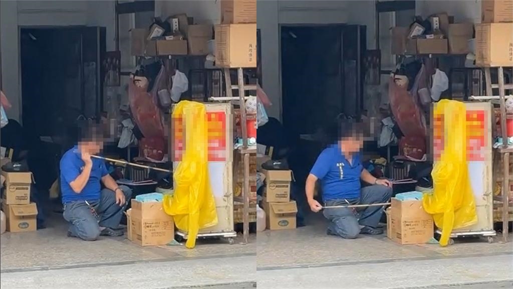 長棍狂戳猛敲「籠中小貓嘶吼逃竄」！碗粿店老闆涉虐貓畫面曝⋯網氣炸「蛋洗」門口