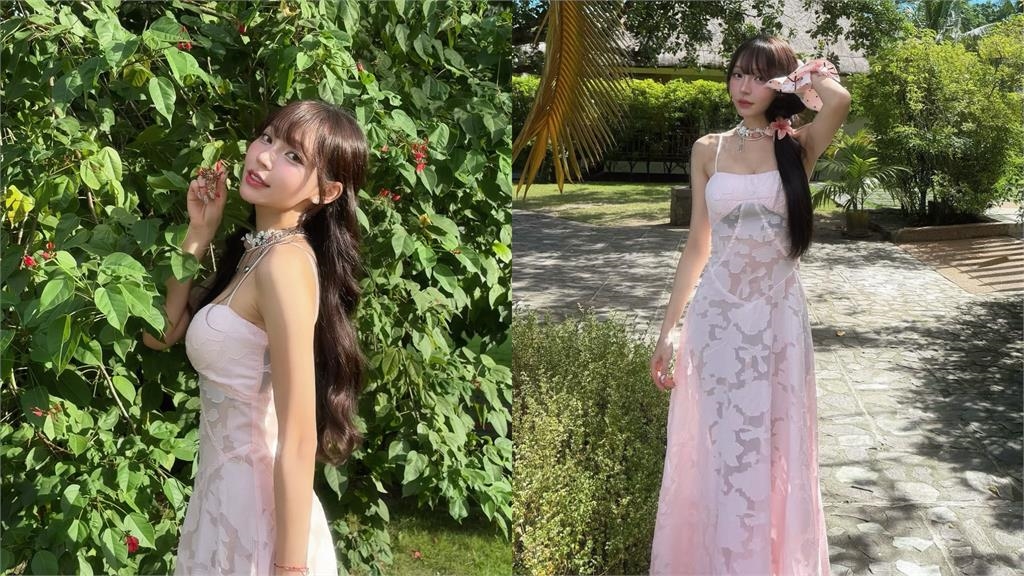 林襄海邊大尺度解放!透視薄紗炸出「超兇白麻糬」網看暈:完美比例…