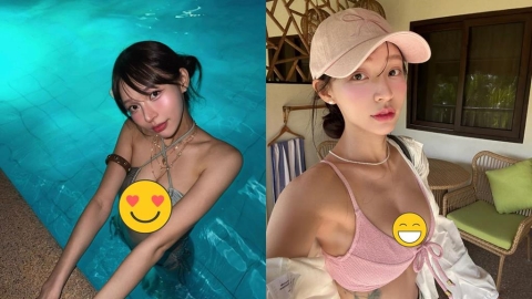 林襄海邊大尺度解放!透視薄紗炸出「超兇白麻糬」網看暈:完美比例…