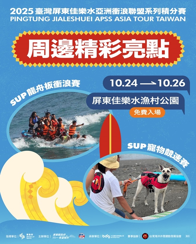 300位好手浪尖對決 亞洲衝浪聯盟系列積分賽屏東佳樂水盛大登場