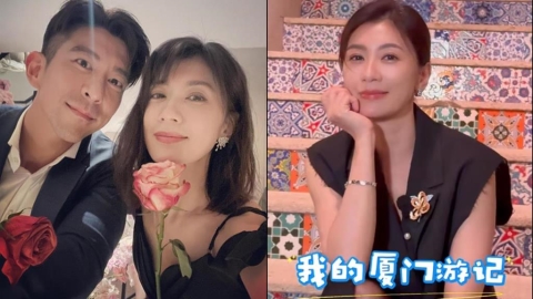 賈靜雯「尪閃兵遭銬走」廈門拍戲竟嗨吃爽玩? 網湧社群「妳老公被抓」罵翻!