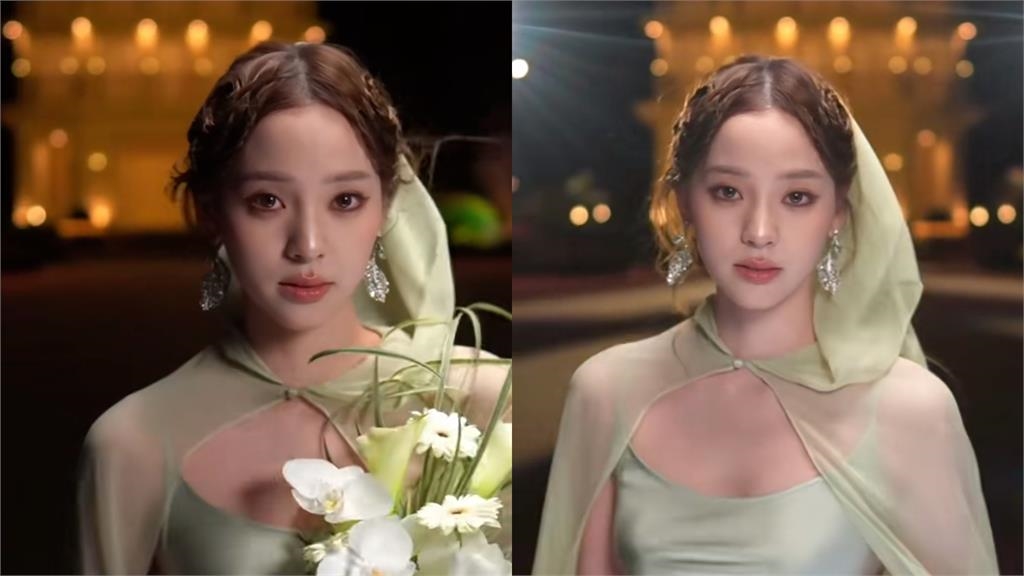 歐陽娜娜穿薄紗「上空挖大U」衝出鏡頭!一轉身「側面露出」…網嚇:好塌