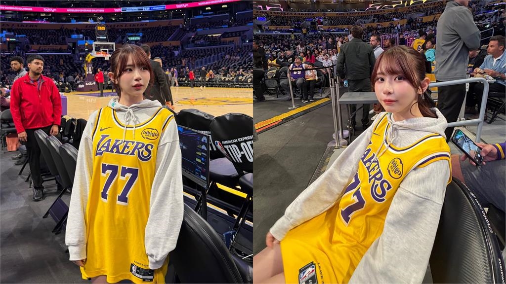 暗黑界「赤木晴子」無預警同框詹皇！「小鳥依人」套球衣現身…超萌畫面曝光了