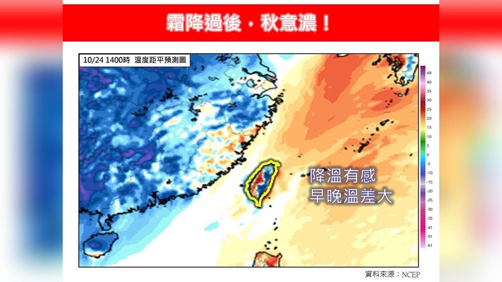 霜降過後秋意濃！宜蘭、大台北防豪雨　專家：北部低溫下探21度