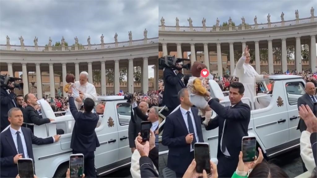 台灣「熊帽萌娃」成天選之人!梵蒂岡朝聖「奇蹟一幕」網淚喊:一生有福
