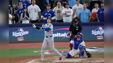 MLB(影)／大谷翔平炸裂兩分「高射砲」！生涯世界大賽首轟到手