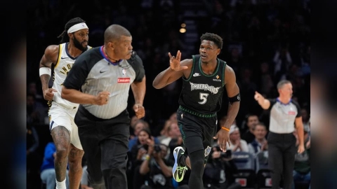 NBA(影)/「蟻人」因傷提前退場! 灰狼靠Randle挺身而出擊敗溜馬