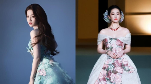 劉亦菲走秀「珠寶手鍊突滑落」　淡定「1神舉」曝光網讚翻：從從容容！