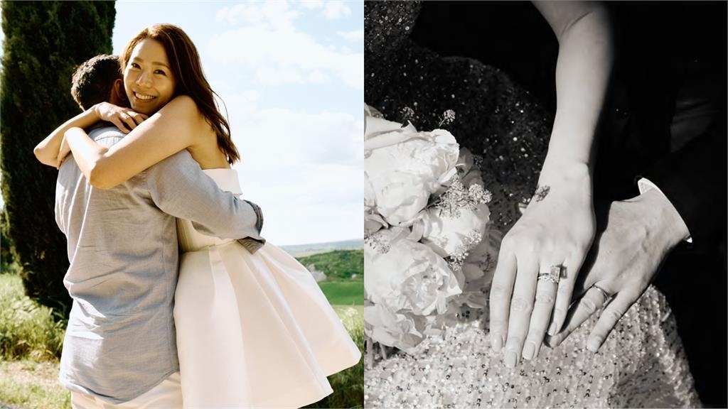 昔喊「先有後婚」被爆懷孕4個月　林又立曬「鑽戒婚紗照」甜嫁大12歲男友！