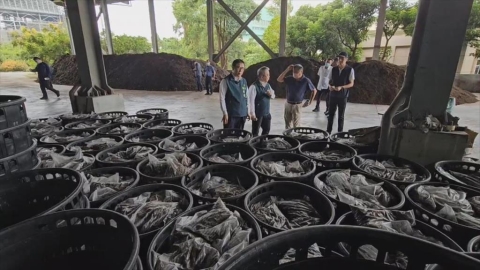 台南高速廚餘發酵場！　廚餘轉化有機肥料深獲民眾肯定