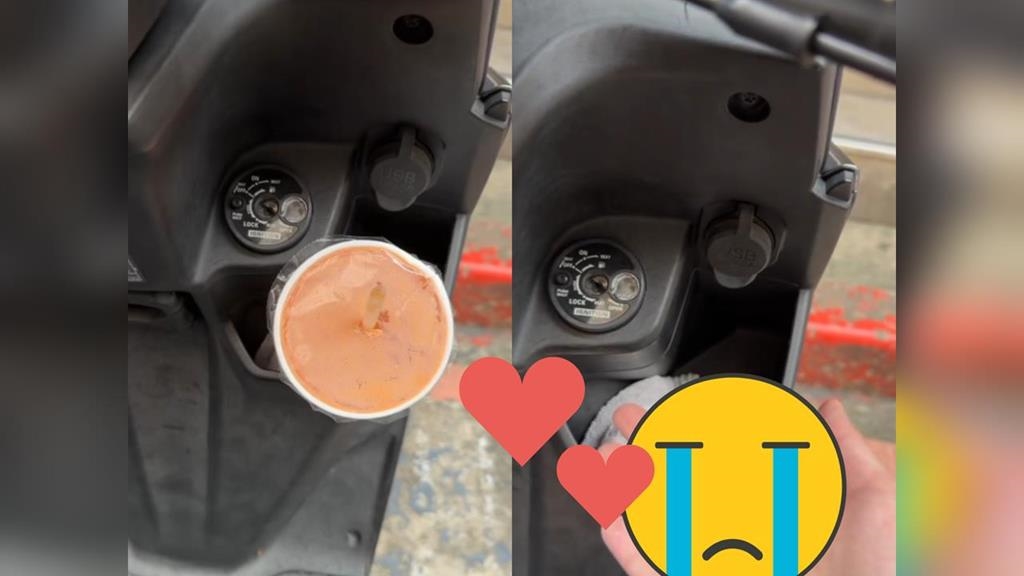 機車被塞垃圾背後原因曝光！女騎士發文謝謝「超人」淚喊：我愛台灣