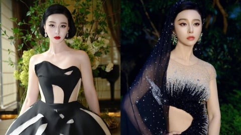 范冰冰「肉色戰袍開大洞」霸氣重返紅毯　「精修過猛」慘翻車網看傻：別P了！