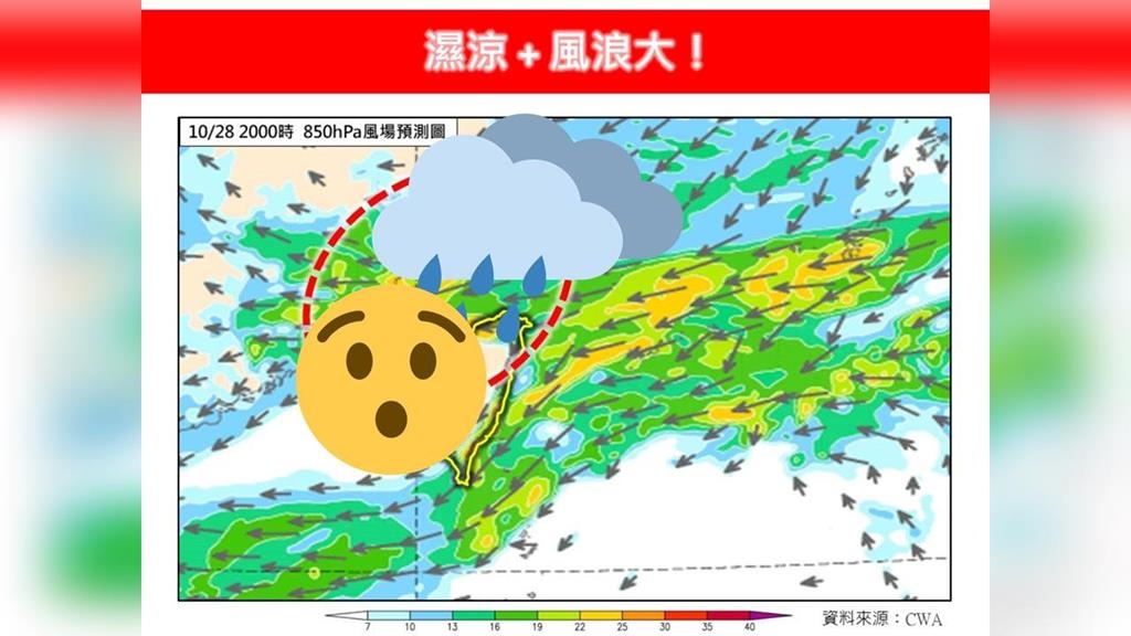 東北季風＋雨帶東移「濕涼天氣」更有感！專家點名：「3地區」風浪大