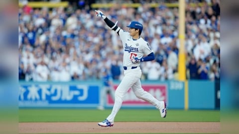 MLB(影)／大谷翔平「單場雙響砲」打破松井秀喜紀錄！成日本球員季後賽最多轟紀錄