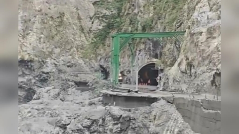 終於!立霧溪堰塞湖潰壩「無傷亡」 靳珩隧道西口重見天日畫面曝光