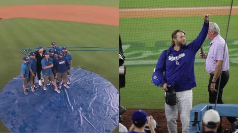 MLB(影)/再見了柯蕭!最後一次告別道奇球場 賽後合影球場員工「這一幕藏洋蔥」