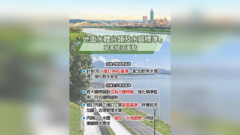 水質規定更嚴了!環境部擬提修正草案 針對「2基準」滾動檢討