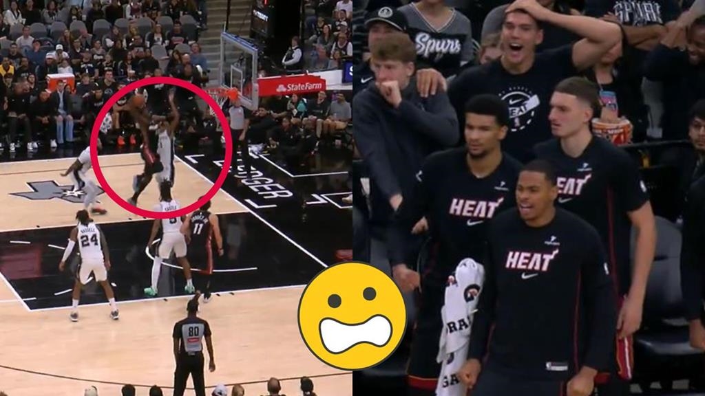 NBA(影)／少林武功蓋天下？熱火球星「殘暴劈扣」全場傻了　文班亞馬慘成苦主