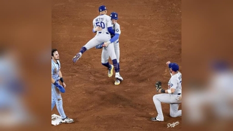 MLB(影)／再見雙殺救道奇！赫南德茲坦言「盲接」完成守備：我根本看不到球啊啊啊